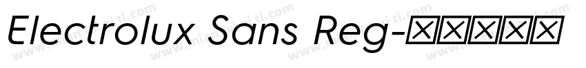 Electrolux Sans Reg字体转换